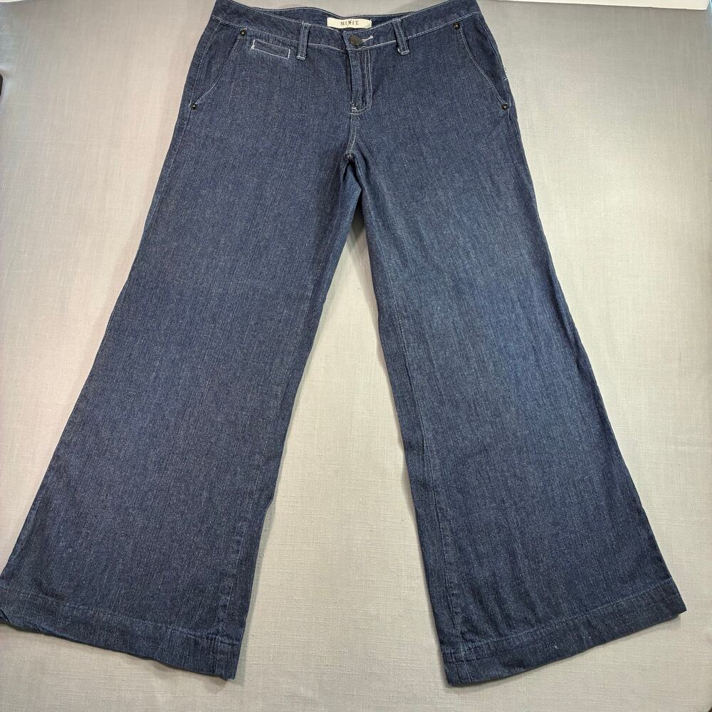 Vintage Y2K Mixit Wide Leg Jeans Womens 12 Blue Denim High Rise Hong Kong